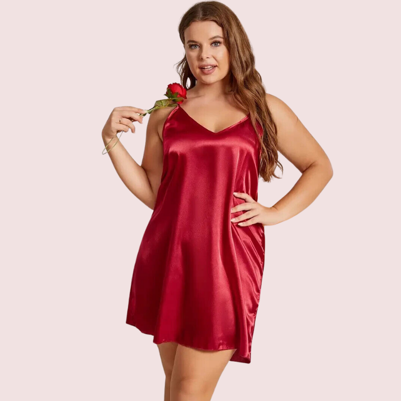 Criss Cross Back Elegant Nightdress in 4XL & 5XL Size