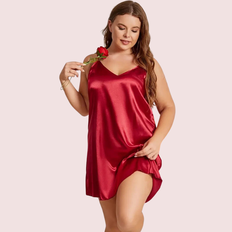 Criss Cross Back Elegant Nightdress in 4XL & 5XL Size