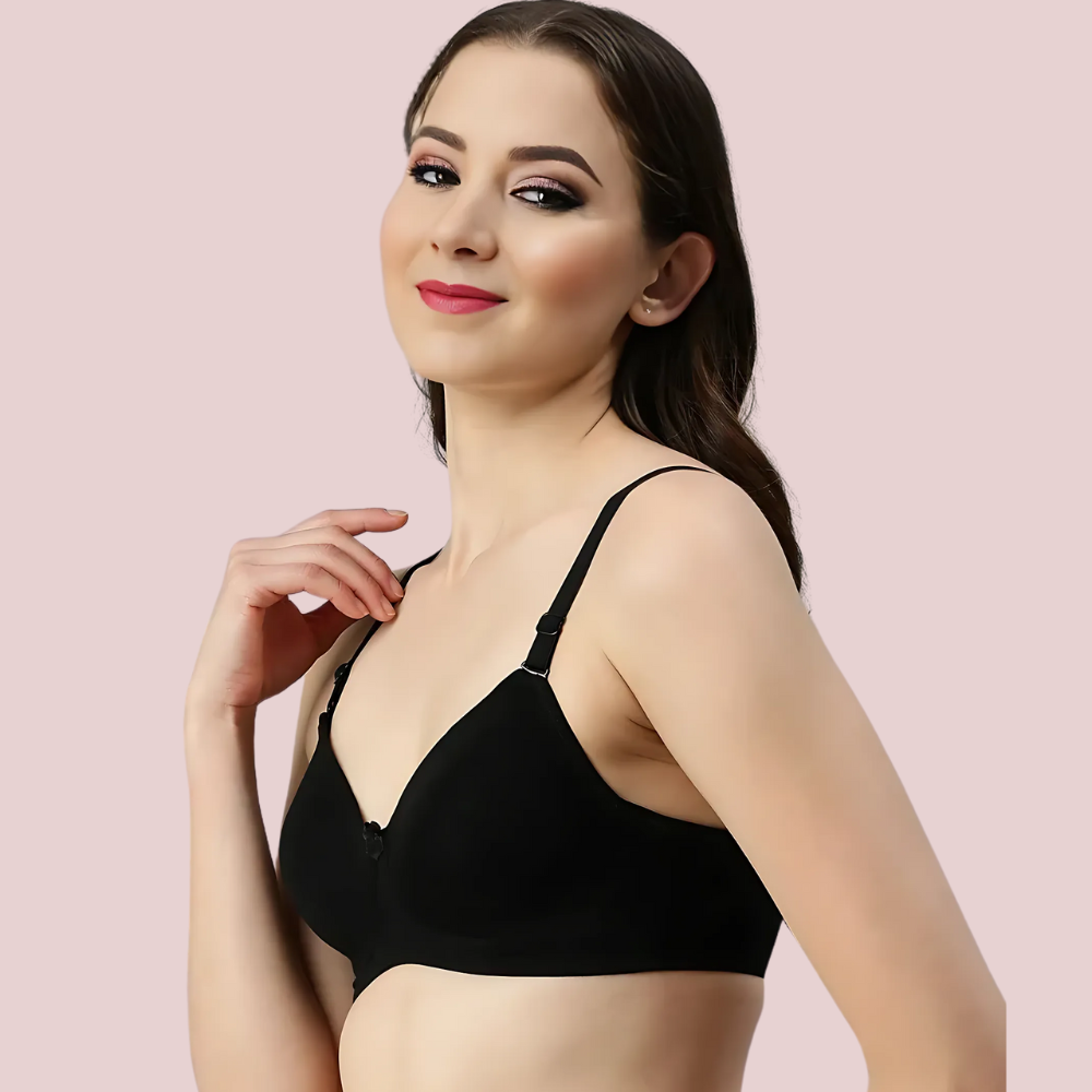 Burgundy Bloom – Maroon Padded Bra (2-Pack )
